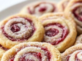 Raspberry Swirl Cookies