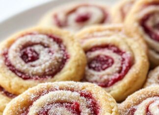 Raspberry Swirl Cookies