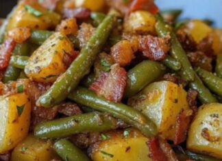 Country Ranch Green Beans and Potatoes with Bacon